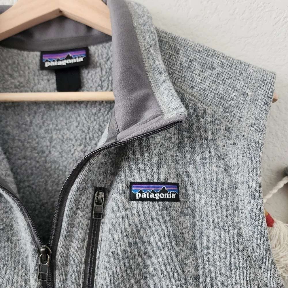 Patagonia Better Sweater Fleece Vest Stonewash Outdoor Full Zip Casual Mens L - Picture 7 of 12